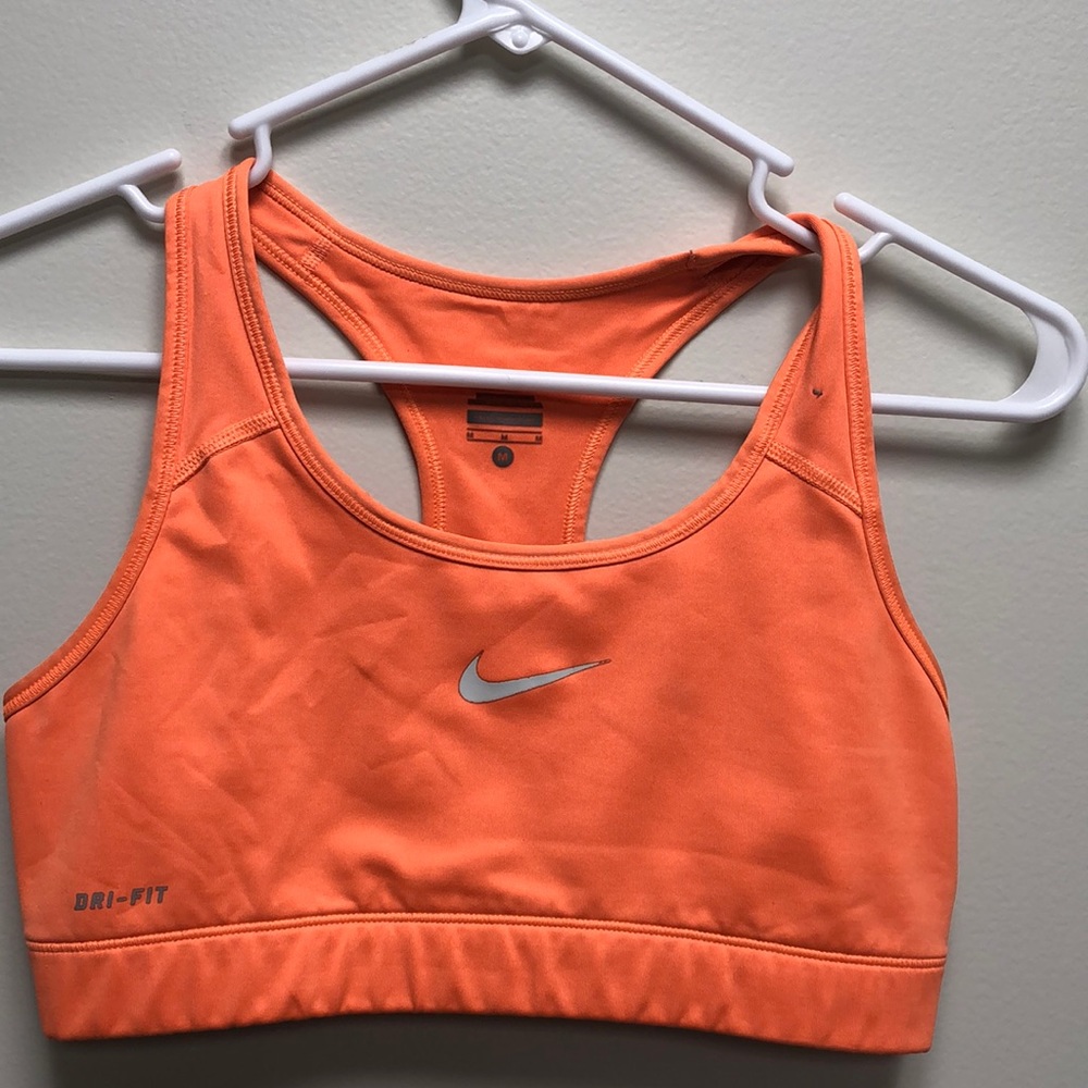 Nike Dri-Fit Women’s Sports Bra Orange Medium